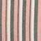 Bright Orange-Black-White Stripe Poly-Linen Dobby Woven Fabric By the Yard